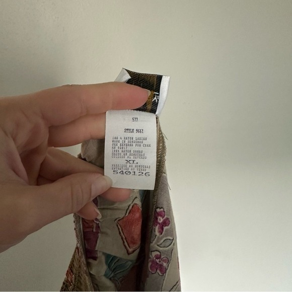 Vintage TR Bentley High Rise Floral Patchwork Skirt - Multicolor - Picture 6 of 6